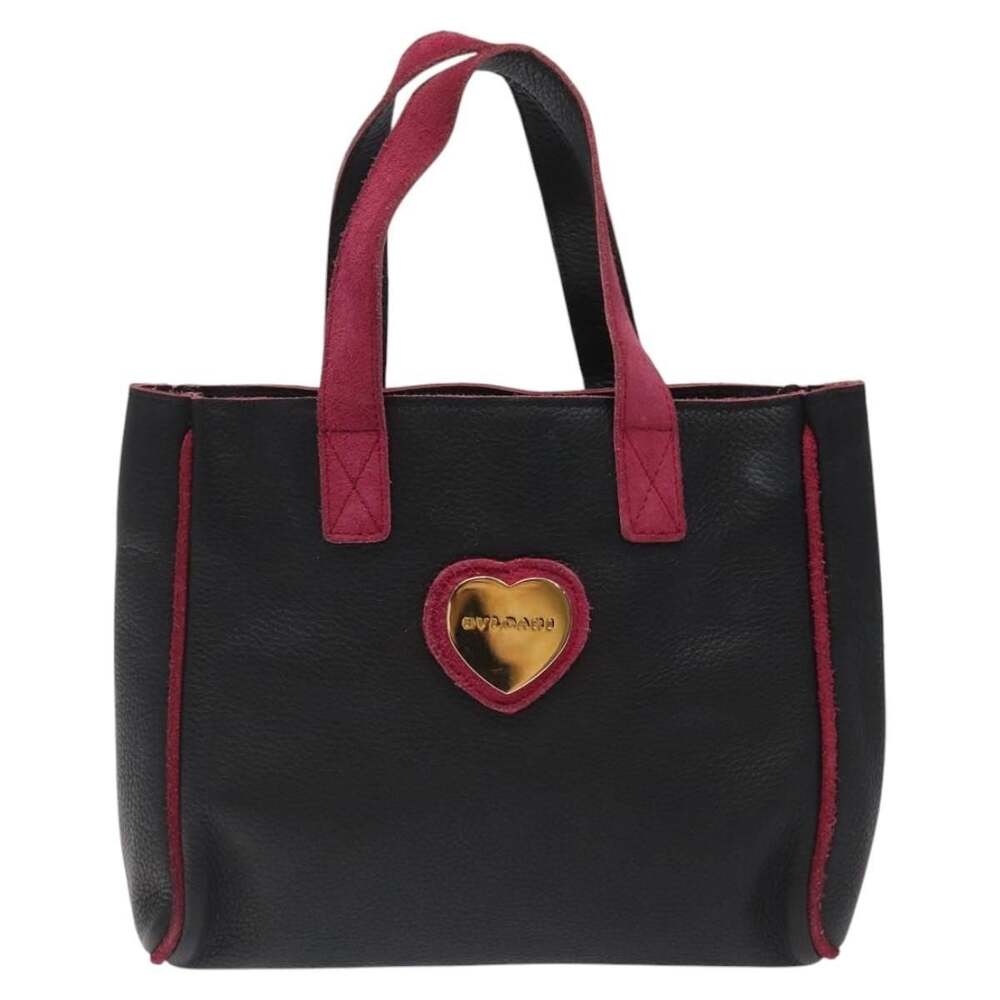 Bvlgari Leather Handbag Black